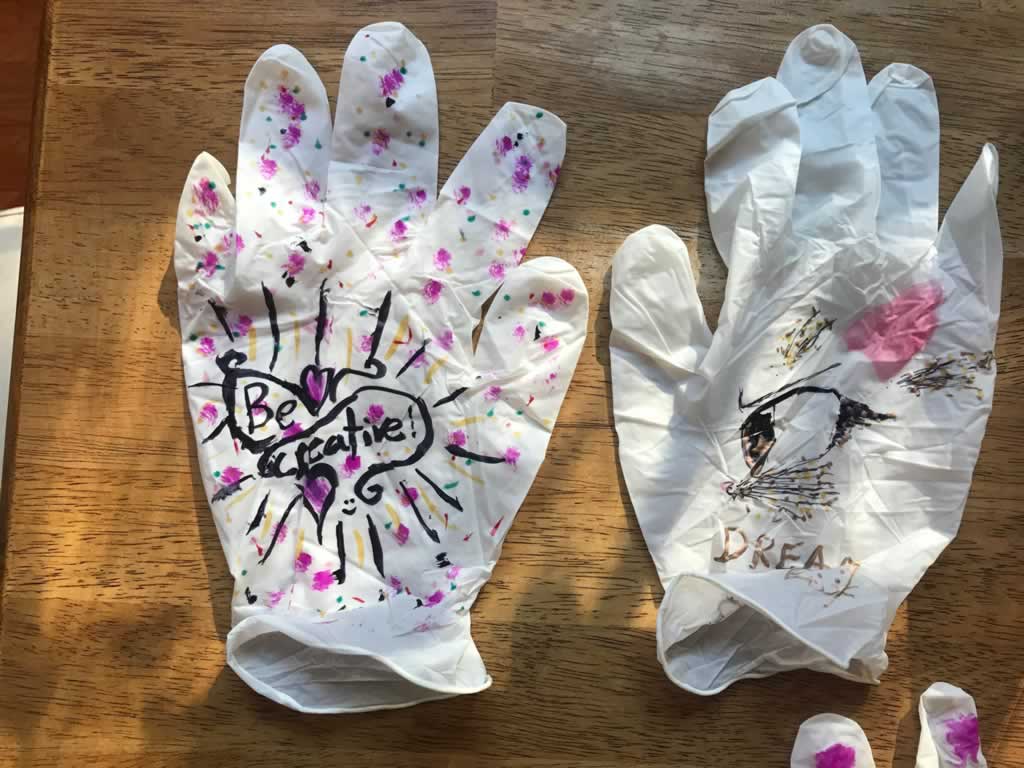 creative art gloves